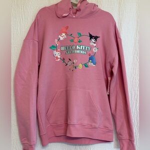 Hello Kitty & Friends Pink Hoodie | Sanrio Graphic Pullover | Women’s Size M😻